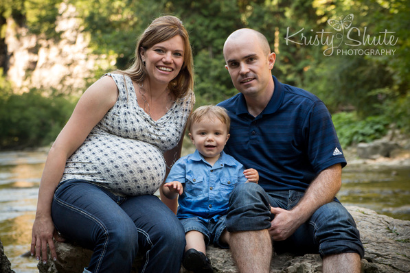 Elora Family Maternity Photography water gorge Kristy Shute