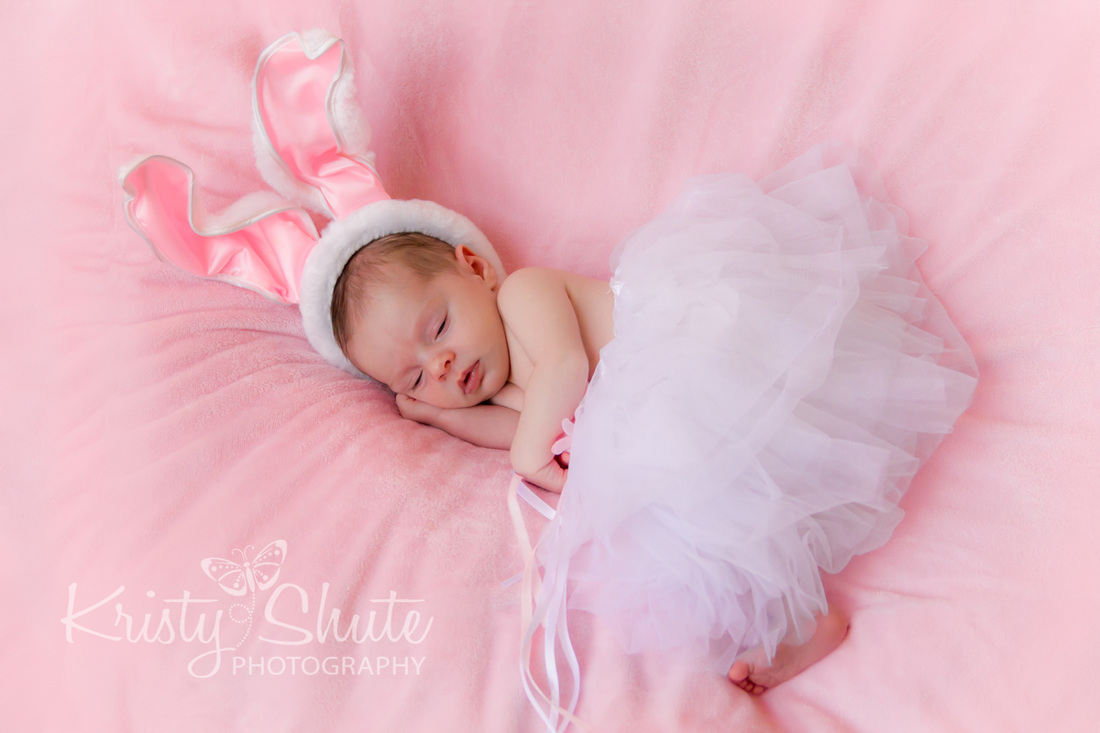 Kristy Shute Kitchener Newborn Photography Bunny Rabbit Tutu