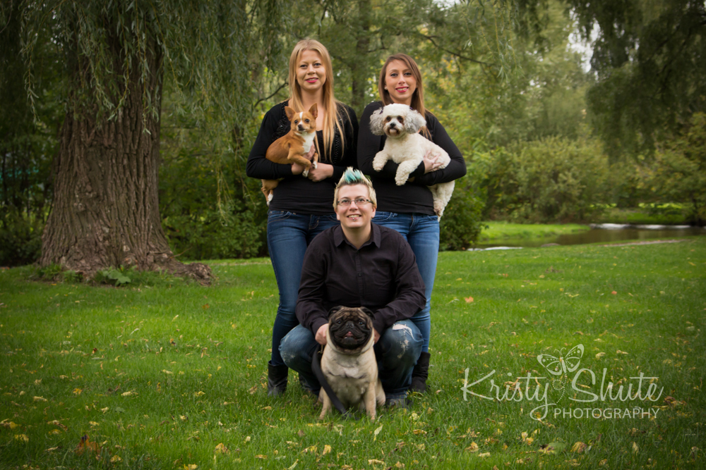 Kristy Shute Photography Cambridge Family and Pets Soper Park Fall Dogs Sisters