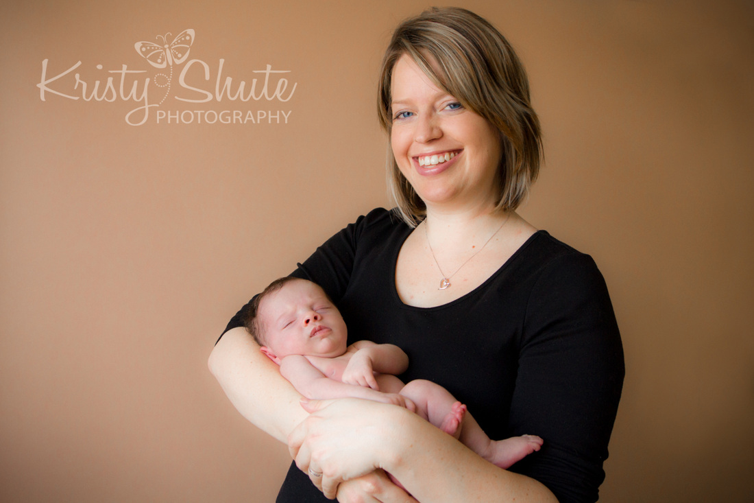 Kristy Shute Kitchener Newborn Photography Mom and Baby