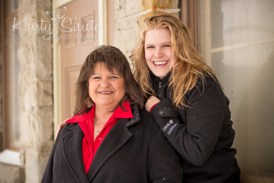 Mother Daughter Victoria Park Kitchener Family Photography Winter Snow